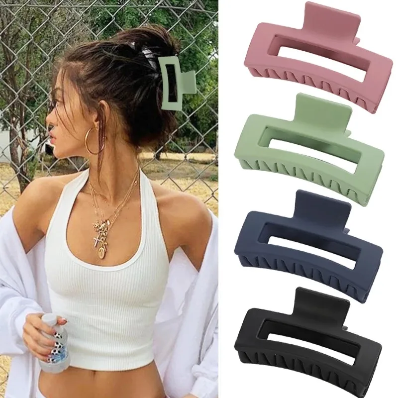QCOOLJLY For Women Hair Accessories Matte Solid Hair Claws Elegant Clear Acrylic Hair Clips Hairpins Back of Head Barrette
QCOOLJLY For Women Hair Accessories Matte Solid Hair Claws Elegant Clear Acrylic Hair Clips Hairpins Back of Head Barrette