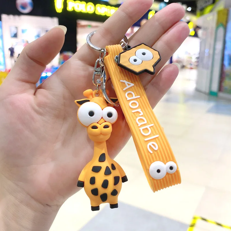 New Cartoon Key Chain PVC Zebra Giraffe Funny Toy Keychain Car Key Ring Birthday Gifts For Children
New Cartoon Key Chain PVC Zebra Giraffe Funny Toy Keychain Car Key Ring Birthday Gifts For Children
