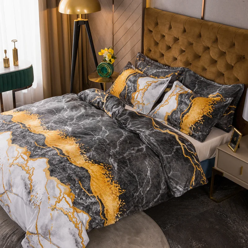 3pc Marble Bedding Set Luxury Duvet Cover For Home Sands Pillowcase Twin Size Bedding Soft Bedspread On The Bed Nordic Bed Cover
3pc Marble Bedding Set Luxury Duvet Cover For Home Sands Pillowcase Twin Size Bedding Soft Bedspread On The Bed Nordic Bed Cover