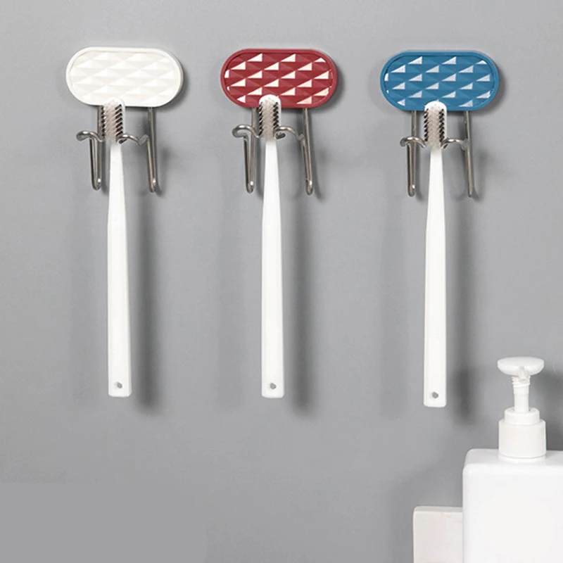 Single Double Row Stainless Steel Toothbrush Holder Punch-free Wall-mounted Toothbrush Hanging Storage Rack Bathroom Accessories
Single Double Row Stainless Steel Toothbrush Holder Punch-free Wall-mounted Toothbrush Hanging Storage Rack Bathroom Accessories