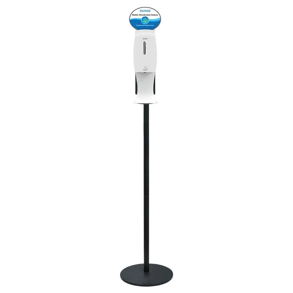 SVAVO Mobile Automatic Hand Sanitizer Dispenser 21oz/600ml, Touchless Spray Liquid Dispenser with Stand, Freestanding Three Stag
SVAVO Mobile Automatic Hand Sanitizer Dispenser 21oz/600ml, Touchless Spray Liquid Dispenser with Stand, Freestanding Three Stag