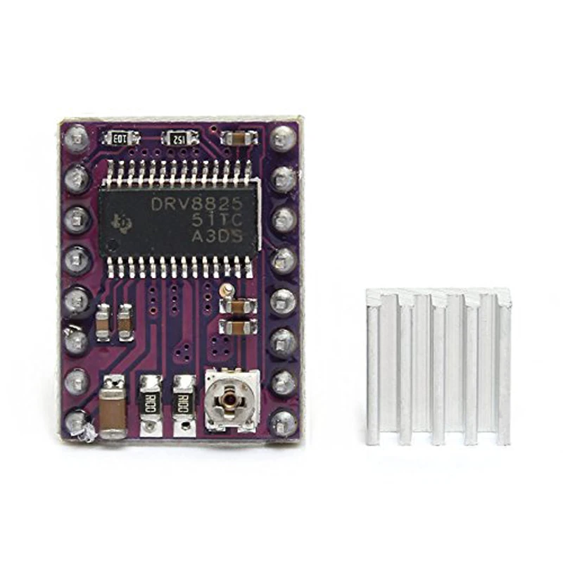 3D Printer Stepstick Drv8825 Stepper Motor Driver Carrier Reprap 4-layer PCB RAMPS replace A4988 Driver With HeatSink
3D Printer Stepstick Drv8825 Stepper Motor Driver Carrier Reprap 4-layer PCB RAMPS replace A4988 Driver With HeatSink