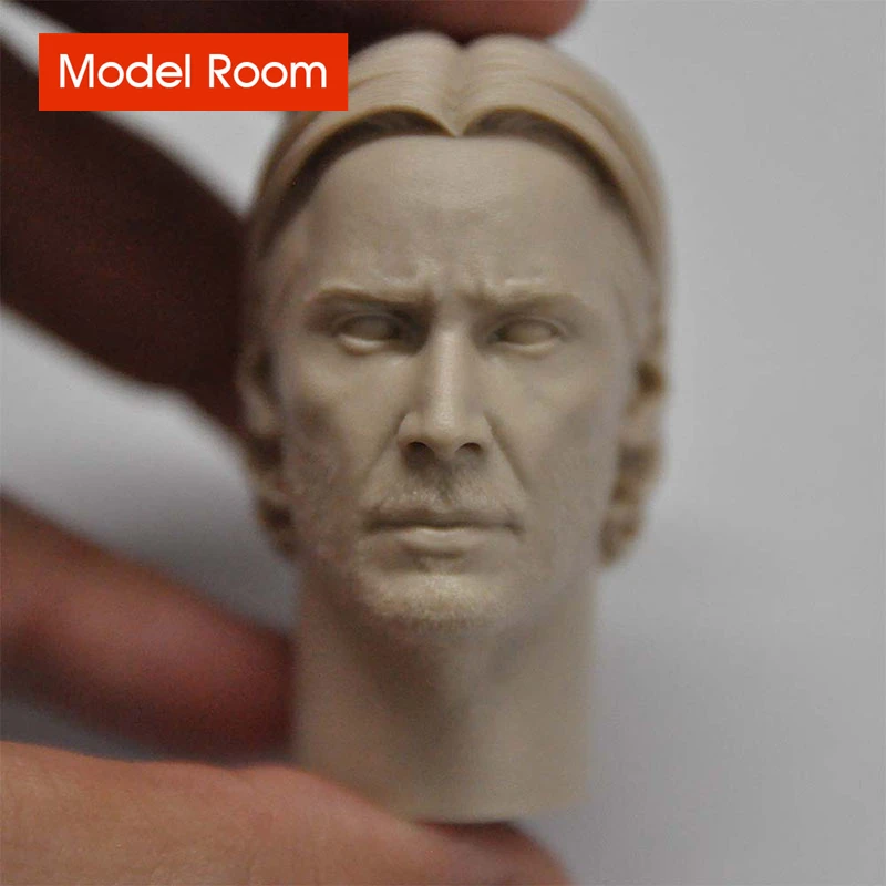 Unpainted 1/6 Keanu Reeves Head Sculpt PVC Head Carving Model Fit 12'' Male Soldier Action Figure Body for Painting Exercise
Unpainted 1/6 Keanu Reeves Head Sculpt PVC Head Carving Model Fit 12'' Male Soldier Action Figure Body for Painting Exercise