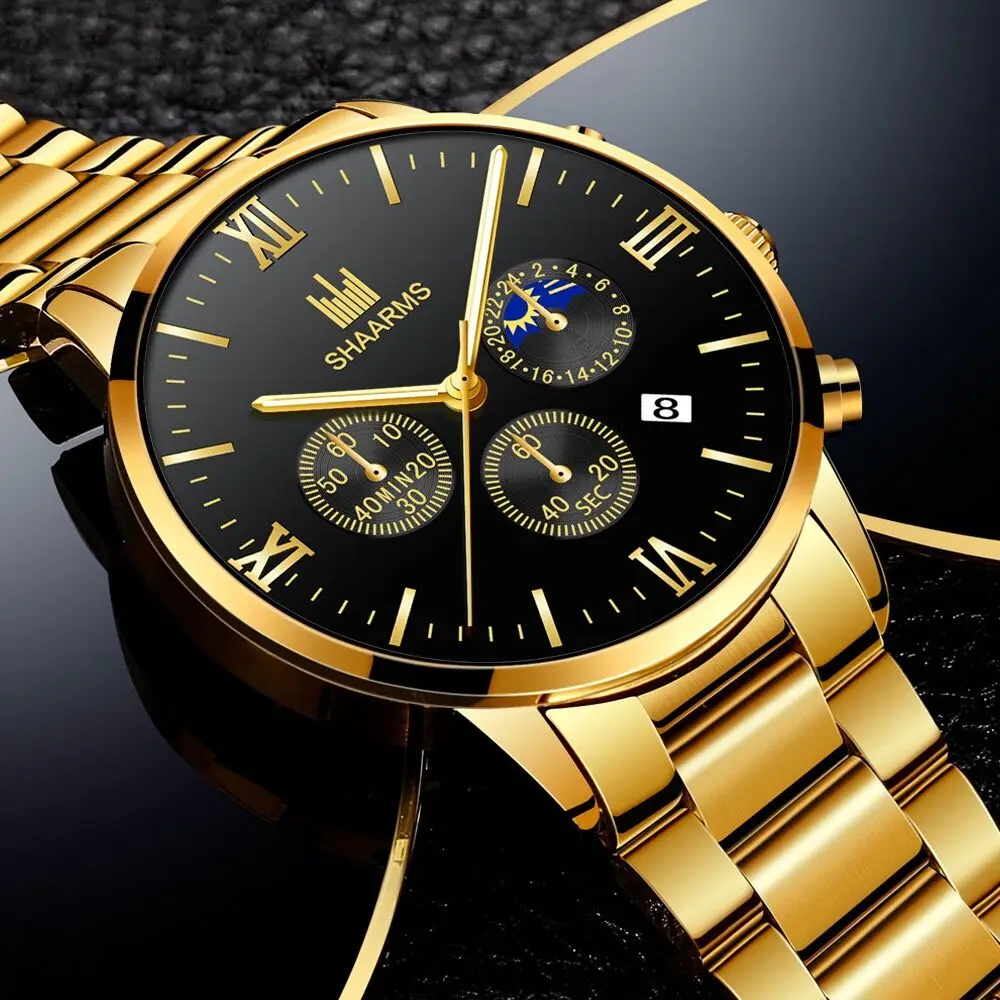 montre homme New Steel Strap Watch With Male Inner Shadow False Three-eye Business Casual Calendar Quartz Watch For The Men
montre homme New Steel Strap Watch With Male Inner Shadow False Three-eye Business Casual Calendar Quartz Watch For The Men