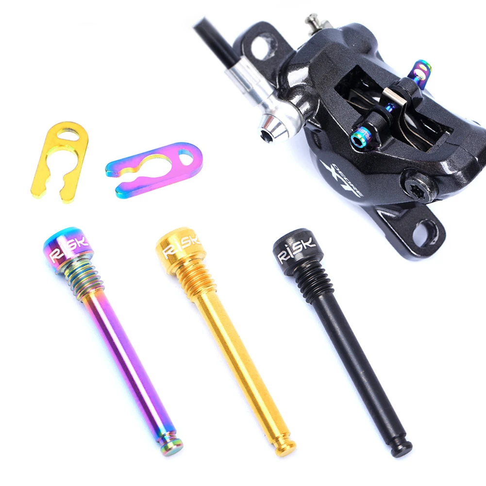 2pcs M4x26.5 Road MTB Bike Bicycle Retaining Screw Titanium Retainer Pin With Circlip Bolt For Threaded Hydraulic Disc Brake
2pcs M4x26.5 Road MTB Bike Bicycle Retaining Screw Titanium Retainer Pin With Circlip Bolt For Threaded Hydraulic Disc Brake