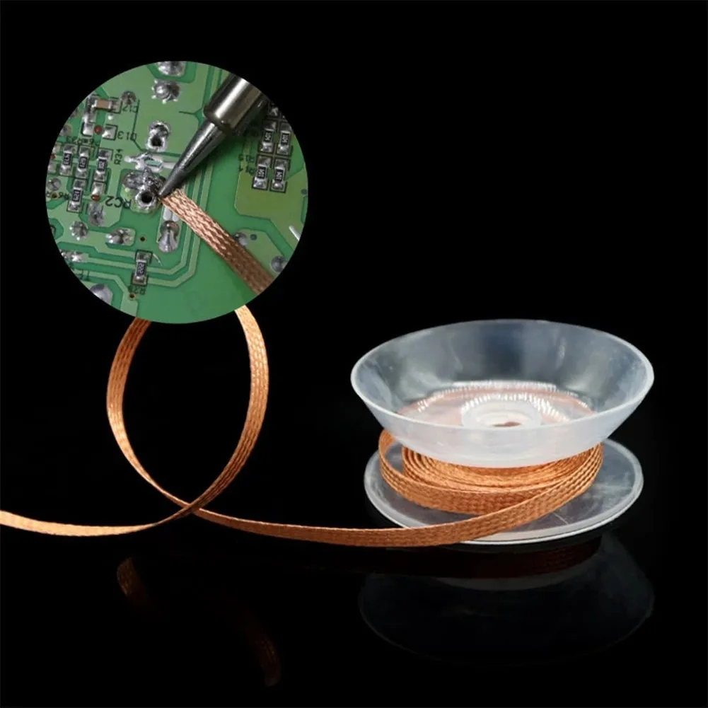 Useful Hot Sale Newest Reliable Desoldering Braid 1.5M Length Braid Desoldering Pure Copper Repair And Desoldering
Useful Hot Sale Newest Reliable Desoldering Braid 1.5M Length Braid Desoldering Pure Copper Repair And Desoldering