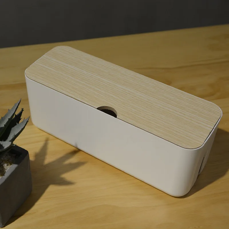 Cable Organizer Box Hard Plastic Desk Cable Management Box with Holder wood Color Cover for Home Office Cable Winder Storage
Cable Organizer Box Hard Plastic Desk Cable Management Box with Holder wood Color Cover for Home Office Cable Winder Storage