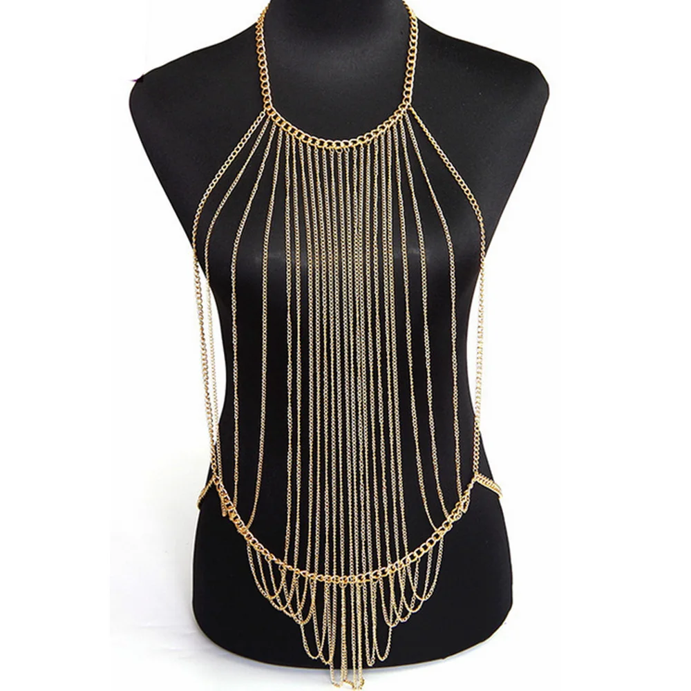 European and American foreign trade jewelry multi-layer tassel complex exaggerated body chain supply Dropshipping
European and American foreign trade jewelry multi-layer tassel complex exaggerated body chain supply Dropshipping