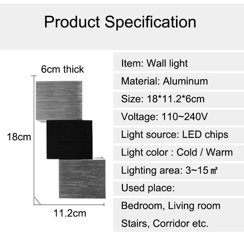 Wall Lights For Home Modern Wall Lamp Living Room Decoration Bedroom Vanity Light Stairs Wandlamp LED Applique Murale Luminaire
Wall Lights For Home Modern Wall Lamp Living Room Decoration Bedroom Vanity Light Stairs Wandlamp LED Applique Murale Luminaire