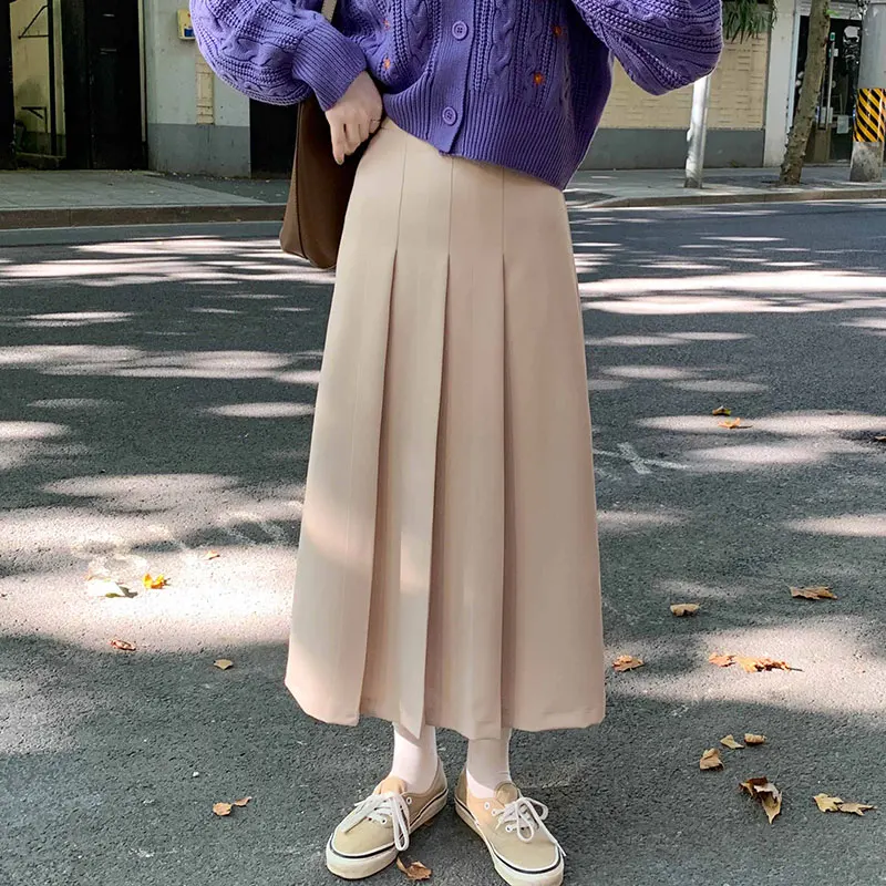 3 colors 2020 autumn Female long Skirts Women preppy style High Waist long pleated Skirt a line midi skirt womens (X1570)
3 colors 2020 autumn Female long Skirts Women preppy style High Waist long pleated Skirt a line midi skirt womens (X1570)