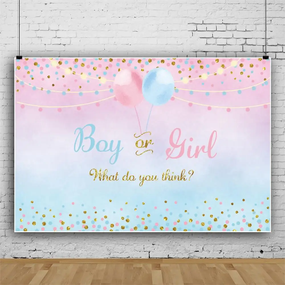 

Мальчик или девочка пол раскрыть фон синий розовый фотография Фон детский душ вечевечерние НКА Баннер Декорации