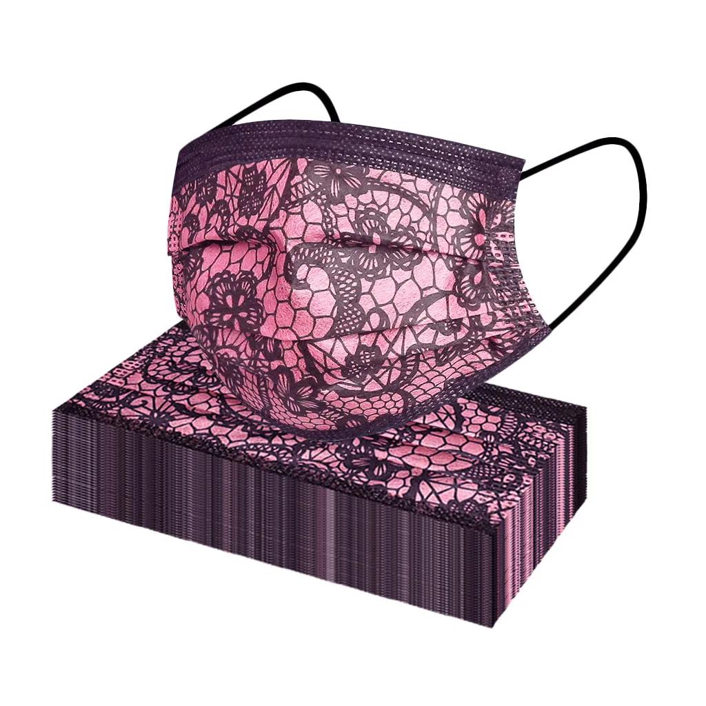 50pc Disposable Lace Masks Female Fashion Women Butterfly Print Mouth Masks Hygiene Thicken Adult Non Woven Masks Masque
50pc Disposable Lace Masks Female Fashion Women Butterfly Print Mouth Masks Hygiene Thicken Adult Non Woven Masks Masque