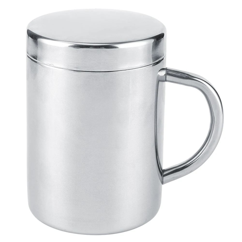 Portable Stainless Steel Double Wall Mug Anti‑scald Coffee Tea Milk Cup with lid for Home
Portable Stainless Steel Double Wall Mug Anti‑scald Coffee Tea Milk Cup with lid for Home