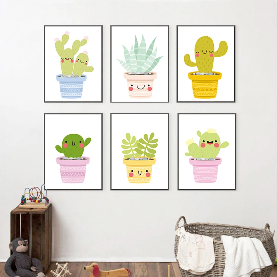Cute Cartoon Green Plant Cactus Aloe Leaf Wall Art Canvas Painting Nordic Posters And Prints Wall Pictures For Living Room Decor
Cute Cartoon Green Plant Cactus Aloe Leaf Wall Art Canvas Painting Nordic Posters And Prints Wall Pictures For Living Room Decor