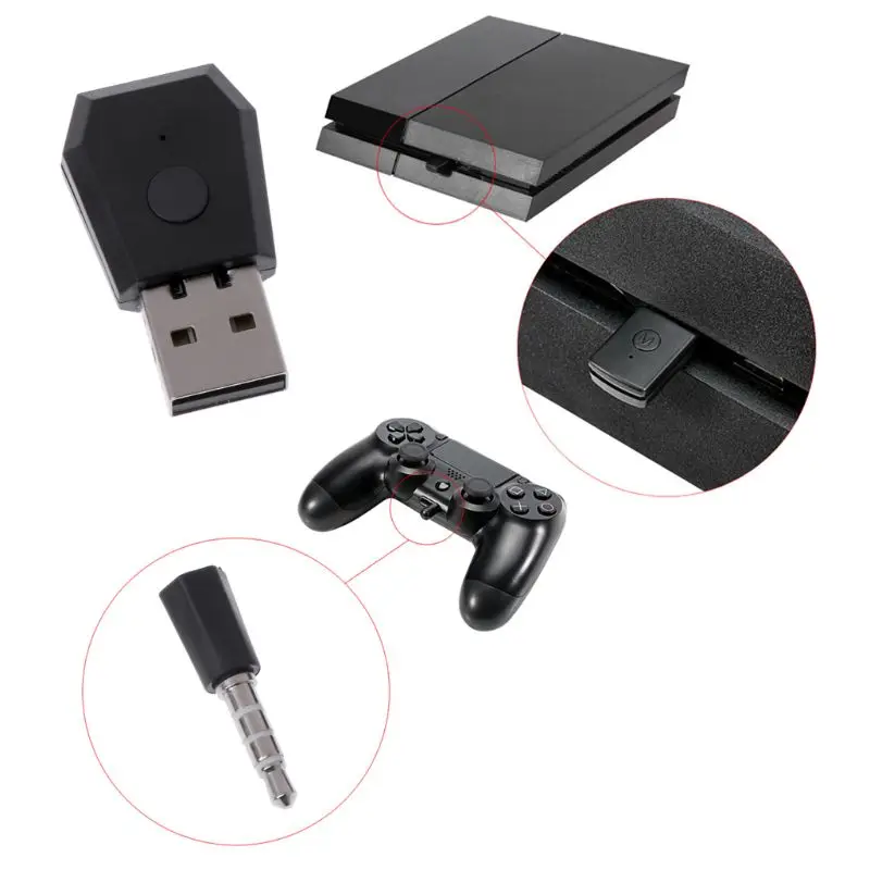 USB адаптер Bluetooth передатчик для PS4 Playstation 4 0 гарнитура приемник наушники донгл Au13 19