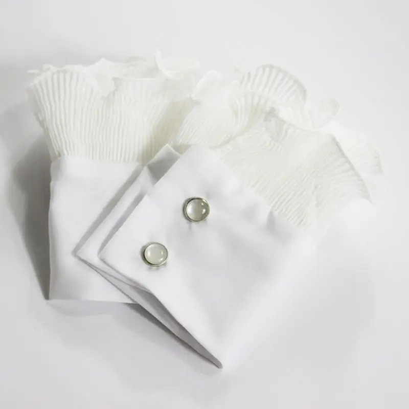1Pair Wrinkled Flare Fake Sleeve Soft Chiffon False Wrist Cuffs with Buttons XX9D
1Pair Wrinkled Flare Fake Sleeve Soft Chiffon False Wrist Cuffs with Buttons XX9D