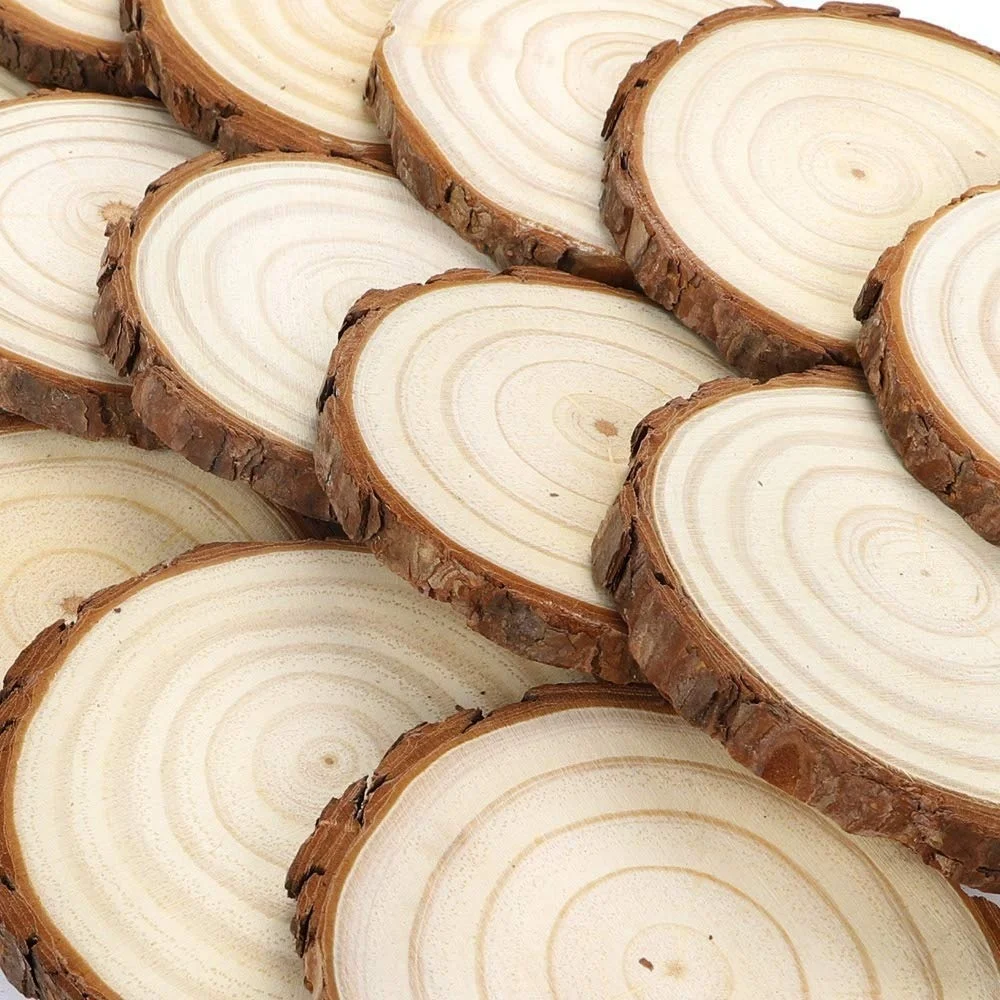 5pcs Unfinished Natural Wood Slices Wood Ornaments for Rustic Wedding Christmas Decoration DIY Crafts with Bark for Crafts
5pcs Unfinished Natural Wood Slices Wood Ornaments for Rustic Wedding Christmas Decoration DIY Crafts with Bark for Crafts