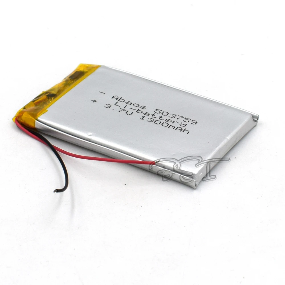5Pcs 3.7V 1300mAh Li-Po Li Ion Rechargeable Battery 503759 Lithium Polymer Cells For Mp3 MP4 MP5 GPS PSP Mobile Bluetooth
5Pcs 3.7V 1300mAh Li-Po Li Ion Rechargeable Battery 503759 Lithium Polymer Cells For Mp3 MP4 MP5 GPS PSP Mobile Bluetooth