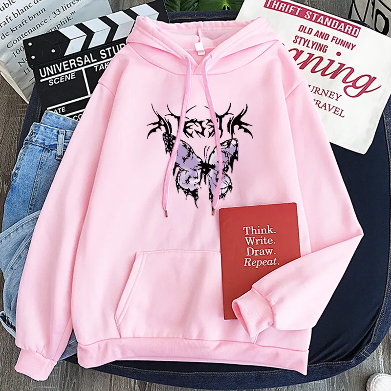 Pink Kawaii Anime Butterfly Printing Casual Gothic Hoodies Indie Aesthetic Harajuku Streetwear Women Sweatshirt Tops Clothes
Pink Kawaii Anime Butterfly Printing Casual Gothic Hoodies Indie Aesthetic Harajuku Streetwear Women Sweatshirt Tops Clothes