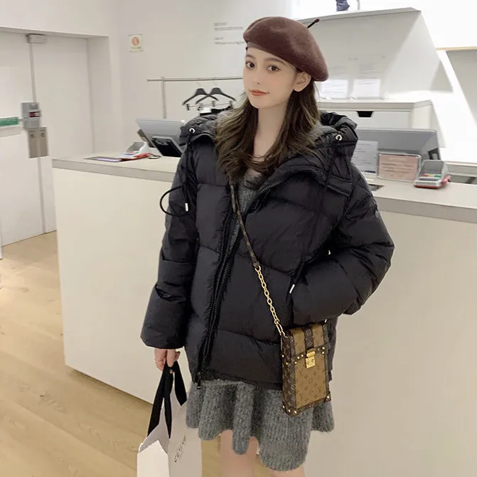 Women 2021 Winter Fashion Short Zipper Hooded Coats Female Solid Color Thicken Jackets Ladies White Duck Down Warm Overcoat R226
Women 2021 Winter Fashion Short Zipper Hooded Coats Female Solid Color Thicken Jackets Ladies White Duck Down Warm Overcoat R226