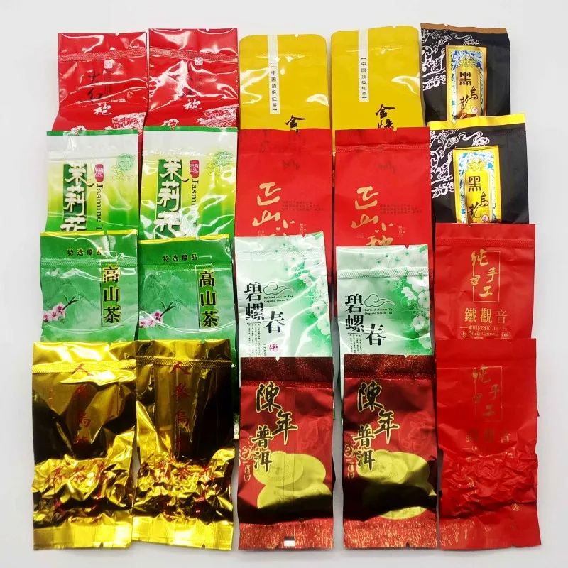 

10 различных вкусов, китайский Юньнань, спелый чай пуэр, два пакетика, зеленый чай, чистый материал, чай Пуэр Улун