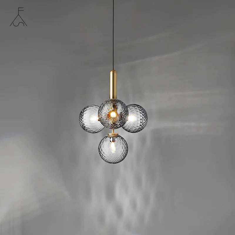 E27 Modern Nordic Simple Chandelier Creative Glass Ball Designer LED Hanging Light Bedroom Restaurant Indoor Home Pendant Lamp 
E27 Modern Nordic Simple Chandelier Creative Glass Ball Designer LED Hanging Light Bedroom Restaurant Indoor Home Pendant Lamp