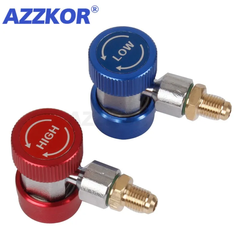 AZZKOR Refrigerant Meter Quick Couplings Air Conditioner Refrigerant Fluoride Tool A134
AZZKOR Refrigerant Meter Quick Couplings Air Conditioner Refrigerant Fluoride Tool A134