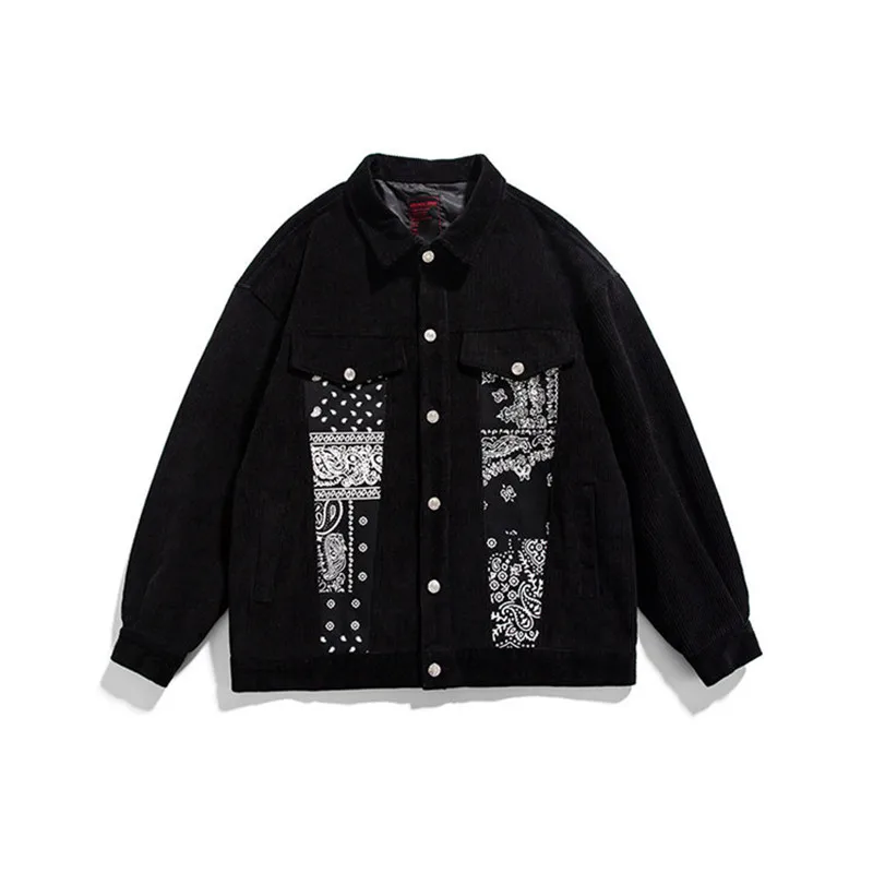 SEVEYFAN Men's Casual Corduroy Jackets Cashew Flower Patchwork Coat High Quality Spring Autumn Coat for Male
SEVEYFAN Men's Casual Corduroy Jackets Cashew Flower Patchwork Coat High Quality Spring Autumn Coat for Male