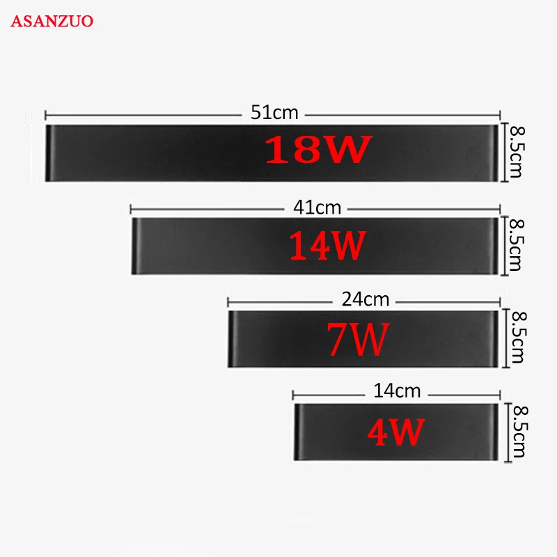 Rectangle Led Wall Lamp Bedside Sconces 4W7W14W18W Light lamp 110V 220V Living Room Bathroom Mirror Light Indoor Aisle
Rectangle Led Wall Lamp Bedside Sconces 4W7W14W18W Light lamp 110V 220V Living Room Bathroom Mirror Light Indoor Aisle