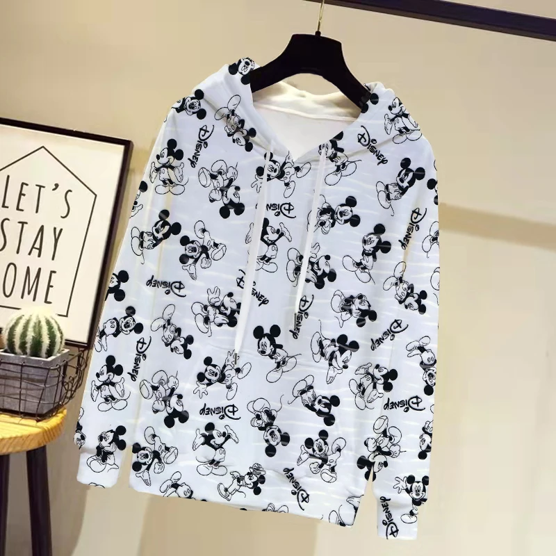 Women's Sweatshirt Disney Mickey Mouse Printing Children's Cute Pullover Cartoon Anime Spring and Autumn Men's Oversized Hoodie
Women's Sweatshirt Disney Mickey Mouse Printing Children's Cute Pullover Cartoon Anime Spring and Autumn Men's Oversized Hoodie