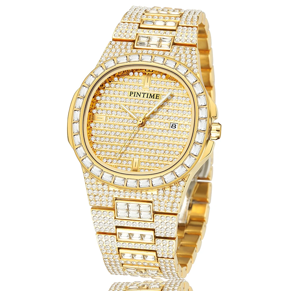 2019 Brand Diamond Men Watch Luxury Gold Quartz Wristwatch Steel Iced Out Mens Waterproof Watches reloj hombre relogio masculino
2019 Brand Diamond Men Watch Luxury Gold Quartz Wristwatch Steel Iced Out Mens Waterproof Watches reloj hombre relogio masculino