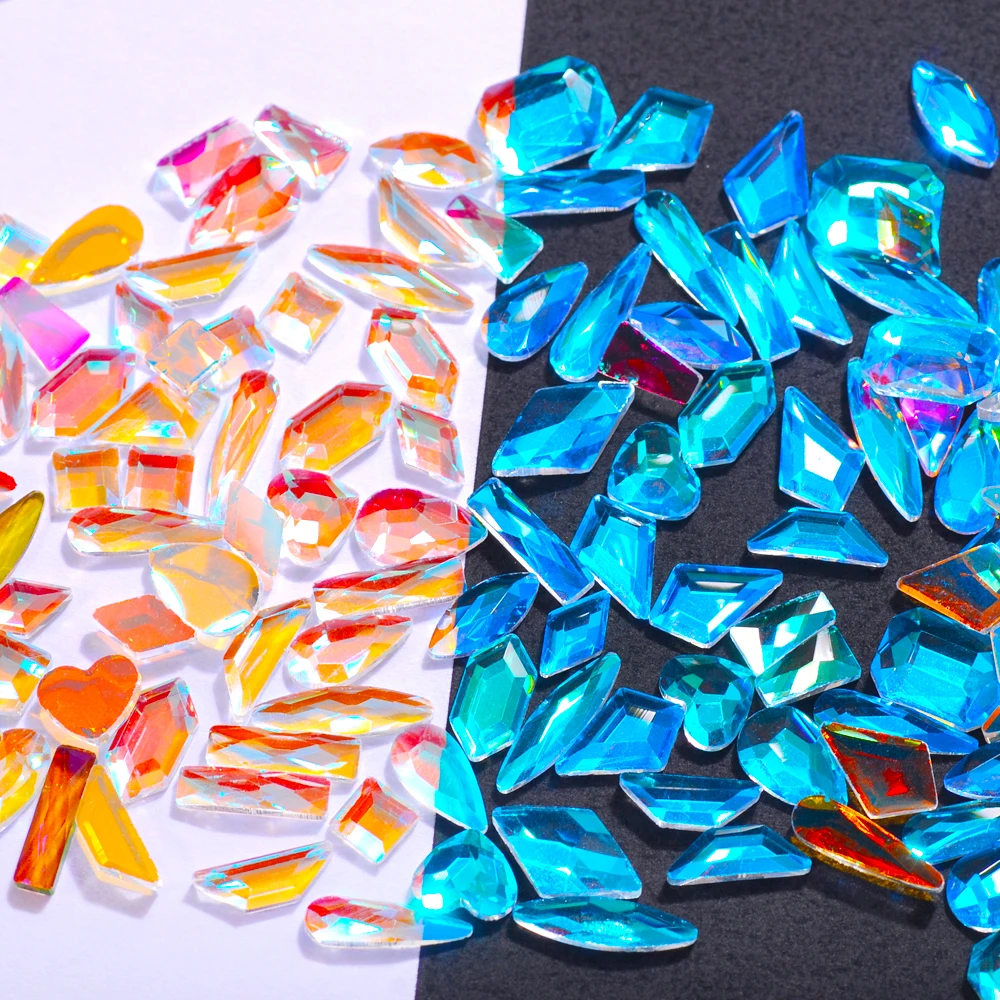50Pcs Bright AB Clear Transparent Rhinestone 2-11mm Nail Art Multi-Shape Top Crystal AB Colorful Rhinestone Flatback Glass Stone
50Pcs Bright AB Clear Transparent Rhinestone 2-11mm Nail Art Multi-Shape Top Crystal AB Colorful Rhinestone Flatback Glass Stone
