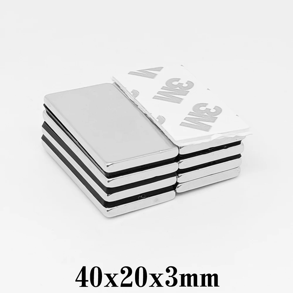 2/5/10/15/20PCS 40x20x3mm Block Search Magnet With 3M Self - Adhesive 40*20*3 Quadrate Strong Neodymium Magnet 40x20x3
2/5/10/15/20PCS 40x20x3mm Block Search Magnet With 3M Self - Adhesive 40*20*3 Quadrate Strong Neodymium Magnet 40x20x3