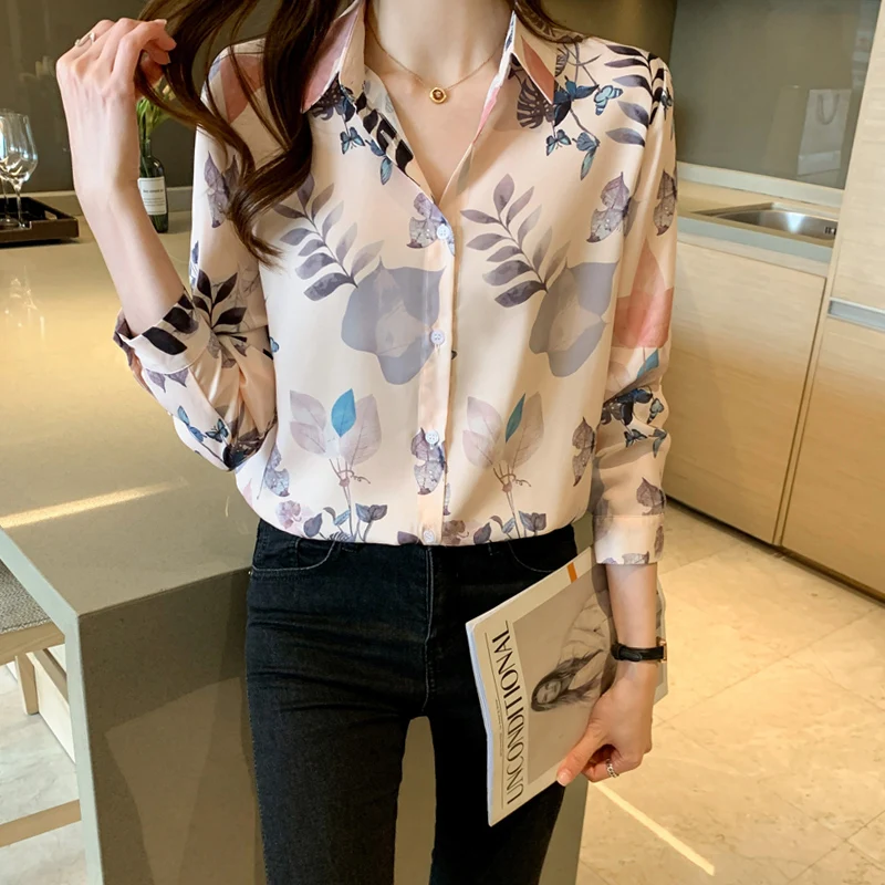 Chikichi 2021 Summer New Casual Print Lapel Fashion Temperament All-match Chiffon Button Long-sleeved Ladies Shirt
Chikichi 2021 Summer New Casual Print Lapel Fashion Temperament All-match Chiffon Button Long-sleeved Ladies Shirt