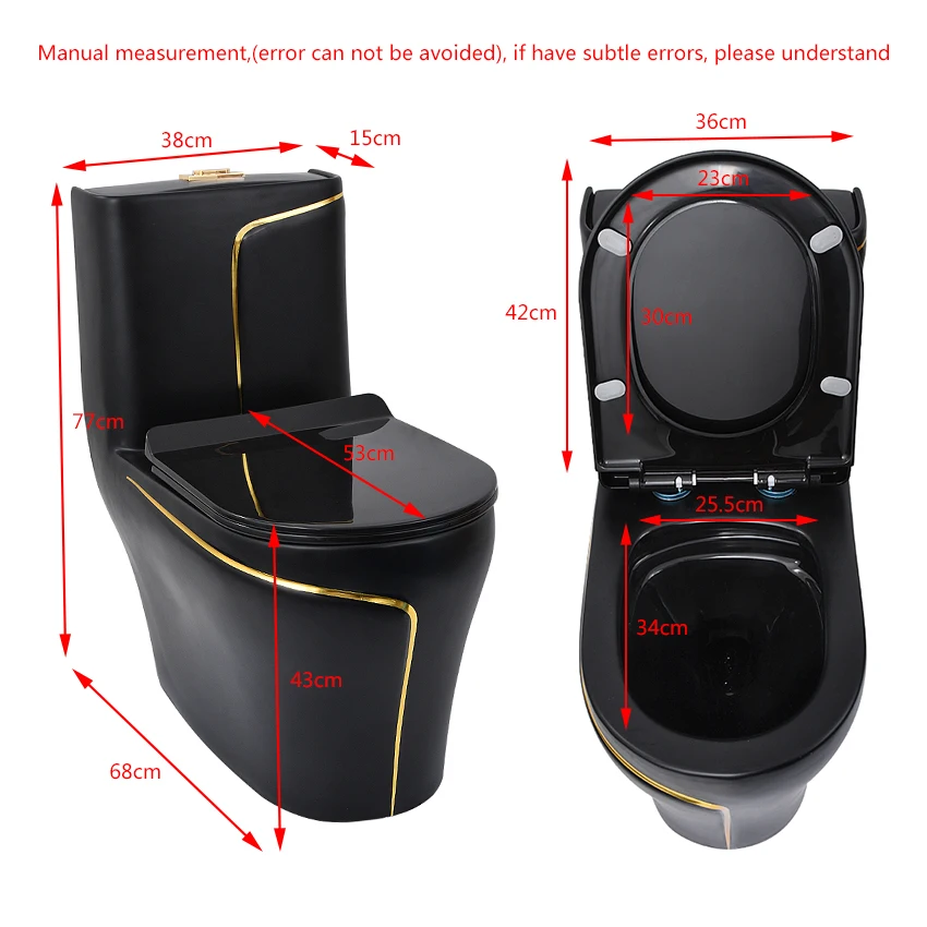 Black Household Toilet Ceramic Pumping Seat Personality Creative Mute Water-saving Bathroom Super Swirl Siphon Toilet 3.0-6.0L
Black Household Toilet Ceramic Pumping Seat Personality Creative Mute Water-saving Bathroom Super Swirl Siphon Toilet 3.0-6.0L