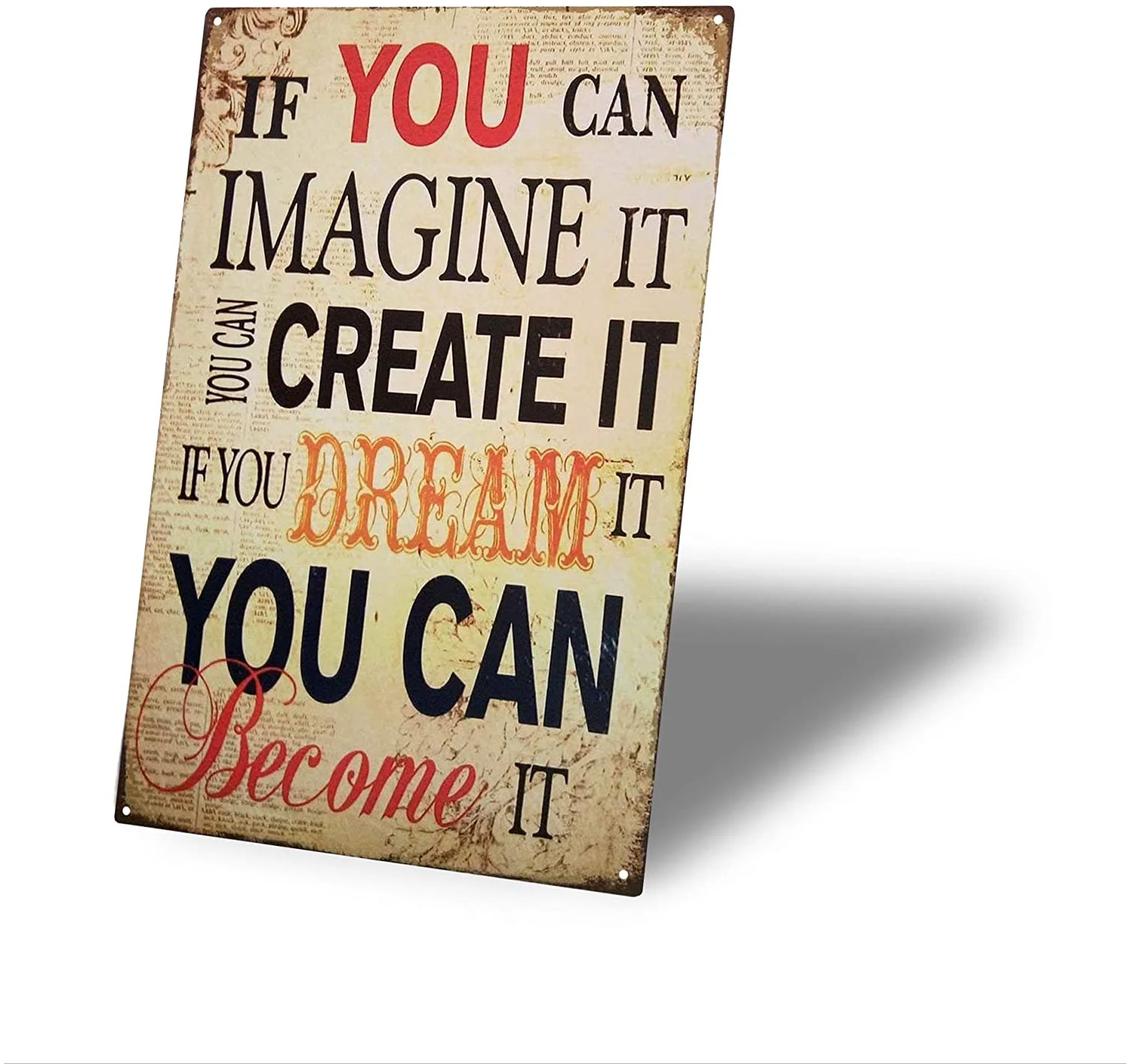 TINSIGNS If You CAN Imagine It You CAN Become It Retro Tin Sign Vintage Bar Pub PosterSign Wall Garage decor12x 8 INCH
TINSIGNS If You CAN Imagine It You CAN Become It Retro Tin Sign Vintage Bar Pub PosterSign Wall Garage decor12x 8 INCH