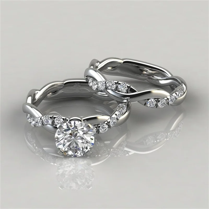 New Fashion Modern Crystal Engagement Prong Design Rings Set for Women White Zircon Cubic Ring Women Wedding Jewelry
New Fashion Modern Crystal Engagement Prong Design Rings Set for Women White Zircon Cubic Ring Women Wedding Jewelry