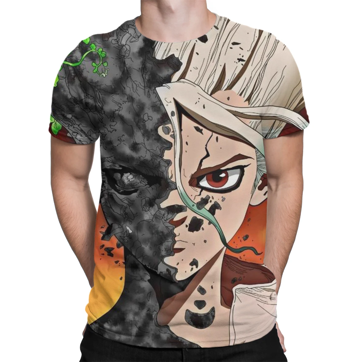Dr STONE Print 3D Men's Oversized T-shirt Cool Boy Teen Loose Short Sleeve T Shirts Summer 2021 Streetwear Anime Fun Casual Tops
Dr STONE Print 3D Men's Oversized T-shirt Cool Boy Teen Loose Short Sleeve T Shirts Summer 2021 Streetwear Anime Fun Casual Tops