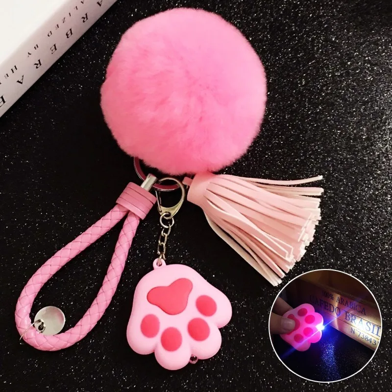 Korean version fashion Rex rabbit hair ball plush tassel key chain female cartoon glowing sound cat claw leather rope pendant 
Korean version fashion Rex rabbit hair ball plush tassel key chain female cartoon glowing sound cat claw leather rope pendant