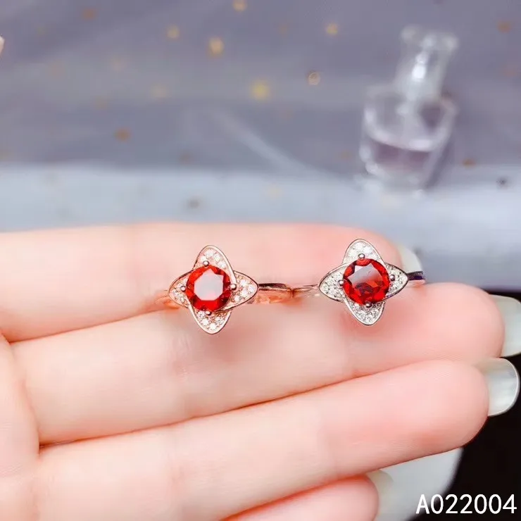 KJJEAXCMY fine jewelry 925 sterling silver inlaid natural tangent plane gemstone Garnet new Female ring noble Support Detection
KJJEAXCMY fine jewelry 925 sterling silver inlaid natural tangent plane gemstone Garnet new Female ring noble Support Detection