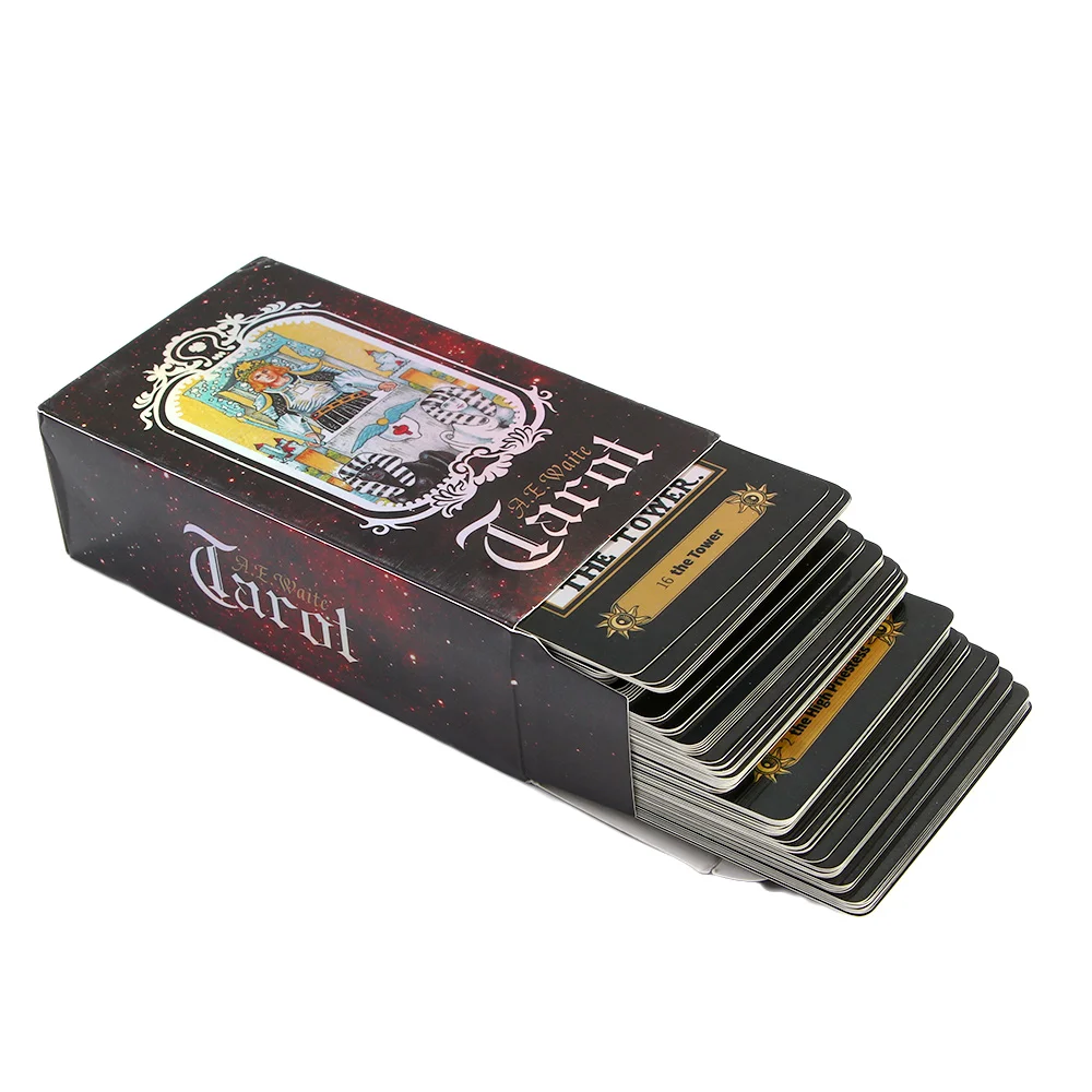 1set 78 Cards Tarot Deck Set Future Telling English Version Card Board Games Accessories for Adults High Quality
1set 78 Cards Tarot Deck Set Future Telling English Version Card Board Games Accessories for Adults High Quality