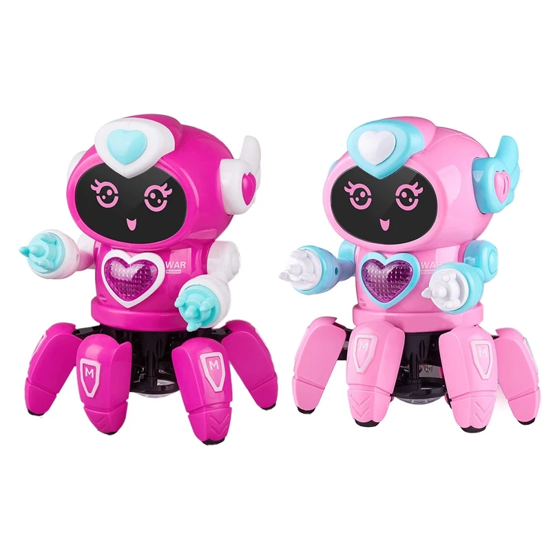 Six Claws Musical Baby Toys Dancing Walking Robot for Kids with Music and LED Colorful Flashing Lights Singing
Six Claws Musical Baby Toys Dancing Walking Robot for Kids with Music and LED Colorful Flashing Lights Singing