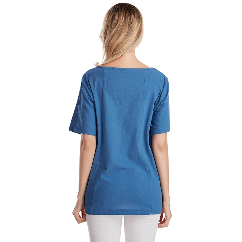 Ladies Vintage Print Blouse Tops Casual Short Sleeve Shirts Women's Summer Loose Blouses Shirt Camisetas Verano Mujer
Ladies Vintage Print Blouse Tops Casual Short Sleeve Shirts Women's Summer Loose Blouses Shirt Camisetas Verano Mujer