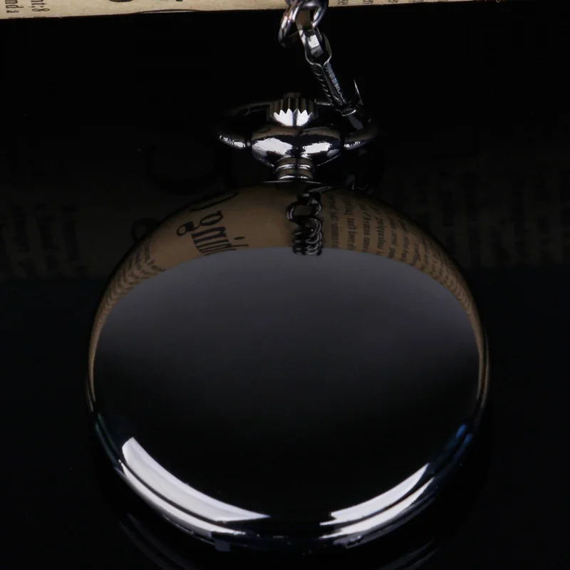Кварцевые карманные часы с черным текстом ожерелье моей подруге изысканный
