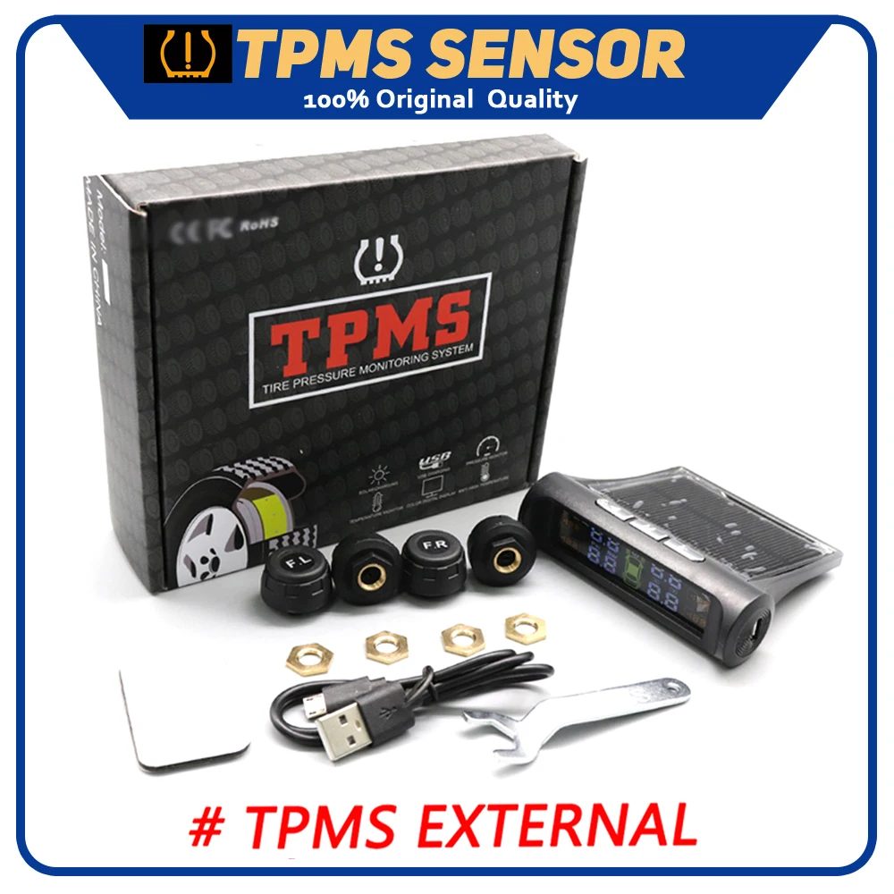 Smart Car External TPMS Tire Pressure Sensor Monitoring System Solar Power Digital TMPS LCD Display USB Auto Security Alarm
Smart Car External TPMS Tire Pressure Sensor Monitoring System Solar Power Digital TMPS LCD Display USB Auto Security Alarm