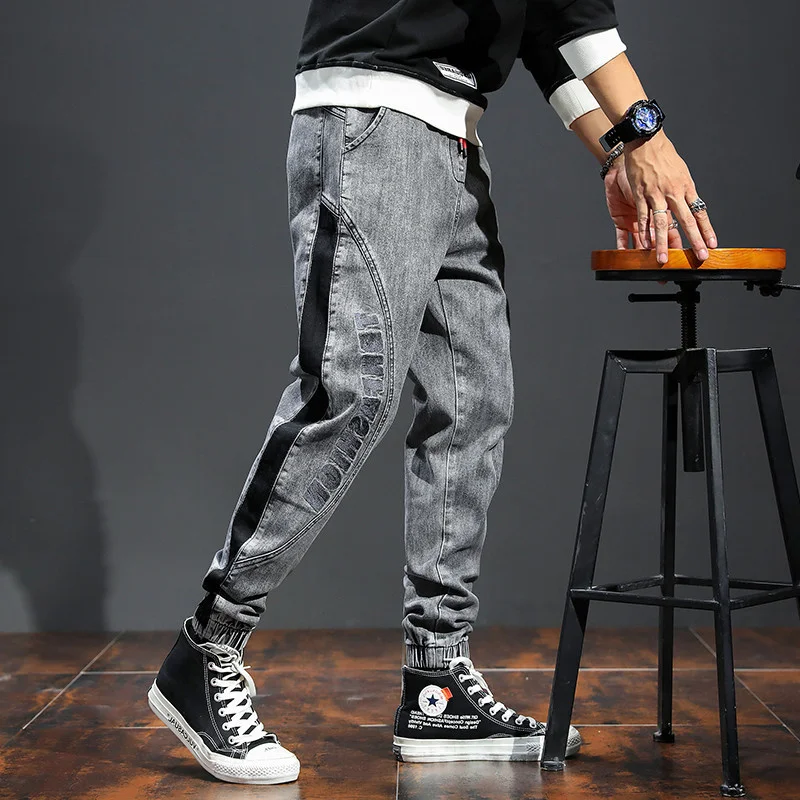 SHZQ Men's Fashion Pants Elastic Band Overweight Large Size Jeans Cowboy Trousers Male Fashionable Patchwork Streetwear Plus Siz
SHZQ Men's Fashion Pants Elastic Band Overweight Large Size Jeans Cowboy Trousers Male Fashionable Patchwork Streetwear Plus Siz