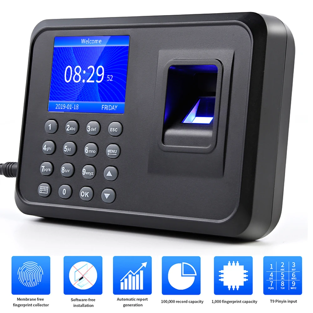 Fingerprint Attendance Machine Software Free High Precision Attendance Machine Support English Spanish Portuguese Korean
Fingerprint Attendance Machine Software Free High Precision Attendance Machine Support English Spanish Portuguese Korean