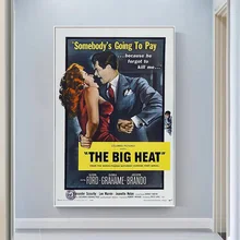 V0461 The Big Heat (5) Vintage Classic Movie Wall Silk Cloth HD Poster Art Home Decoration Gift