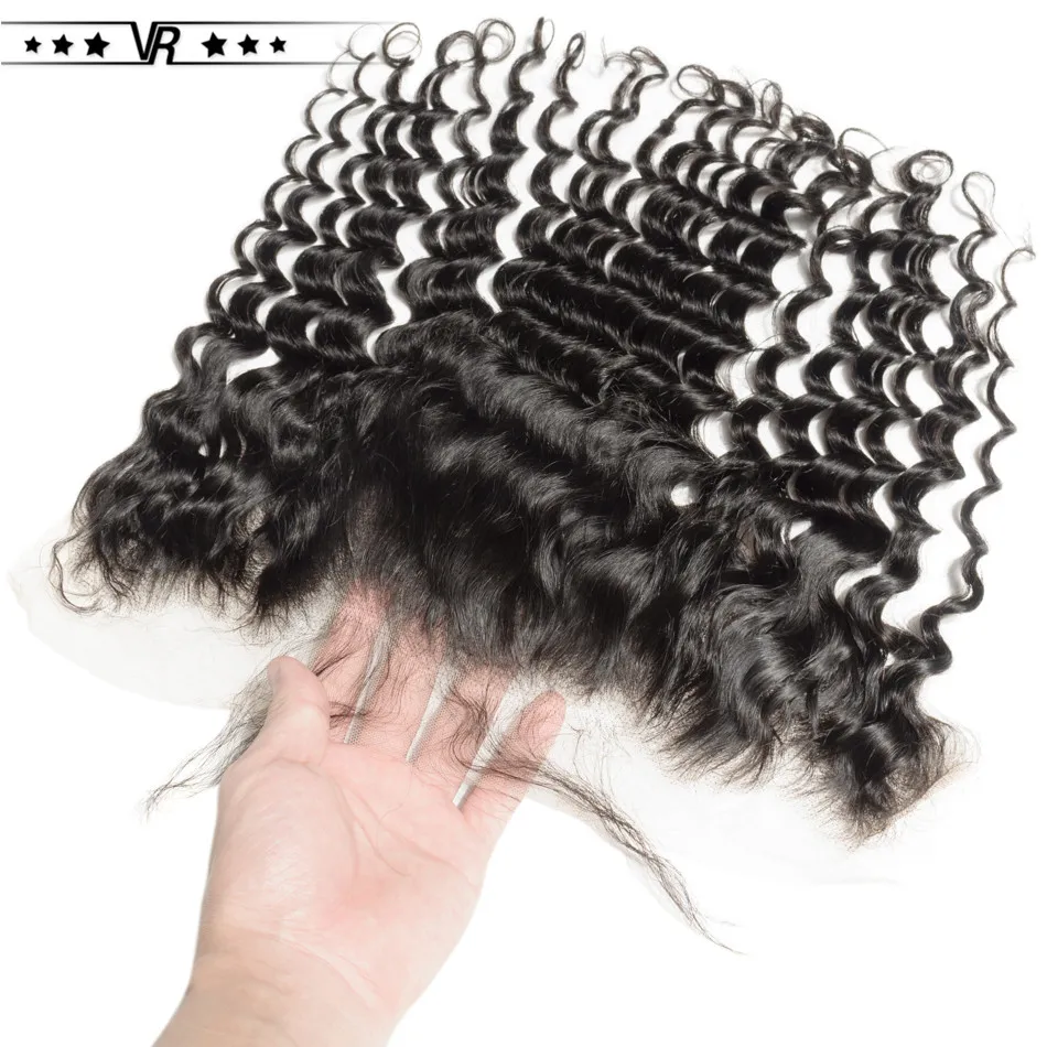 VR Star Virgin Hair 13x4 Deep wave Frontal 120% Density Brazilian Frontal Closure Natural Hair Line With Baby Hair
VR Star Virgin Hair 13x4 Deep wave Frontal 120% Density Brazilian Frontal Closure Natural Hair Line With Baby Hair