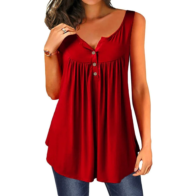 Summer Ladies Sleeveless Sling Pure Color Milk Silk V-neck Top Simple Soft Button Pure Cotton Ladies Vest Top
Summer Ladies Sleeveless Sling Pure Color Milk Silk V-neck Top Simple Soft Button Pure Cotton Ladies Vest Top